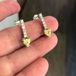 925 stamped silver dangle earrings